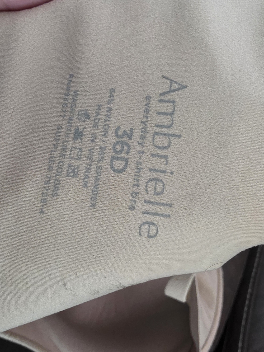 Ambrielle 36D Nude Everyday Push-Up Bra